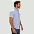 Camisa Ralph Lauren Oxford Manga Curta Azul Claro Logo Clássico Rosa - Imagem 4