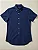Camisa Ralph Lauren Oxford Manga Curta Marinho Logo Clássico Vermelho - Imagem 6
