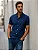 Camisa Ralph Lauren Oxford Manga Curta Marinho Logo Clássico Vermelho - Imagem 3