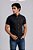 Camisa Ralph Lauren Oxford Manga Curta Preto Logo Clássico Vermelho - Imagem 3