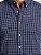 Camisa Ralph Lauren Quadriculada Manga Curta Azul Petroleo Logo Clássico Vermelho - Imagem 2