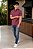 Camisa Ralph Lauren Listrado Manga Curta Bordo Militar Logo Royal - Imagem 3