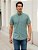 Camisa Ralph Lauren Manga Curta Xadrez Verde Logo Clássico Laranja - Imagem 3