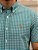 Camisa Ralph Lauren Manga Curta Xadrez Verde Logo Clássico Laranja - Imagem 2