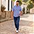 Camisa Tommy Hilfiger Manga Curta Oxford Xadrez Azul Royal Regular Fit - Imagem 3