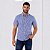 Camisa Tommy Hilfiger Manga Curta Oxford Xadrez Azul Royal Regular Fit - Imagem 1