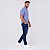 Camisa Tommy Hilfiger Manga Curta Oxford Xadrez Azul Royal Regular Fit - Imagem 5