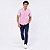 Camisa Tommy Hilfiger Manga Curta Oxford Xadrez Rosa Claro Regular Fit - Imagem 4