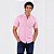 Camisa Tommy Hilfiger Manga Curta Oxford Xadrez Rosa Claro Regular Fit - Imagem 3