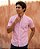 Camisa Tommy Hilfiger Manga Curta Oxford Xadrez Rosa Claro Regular Fit - Imagem 1