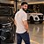 Camisa Tommy Hilfiger Manga Curta Oxford Xadrez Bege Regular Fit - Imagem 5