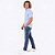 Camisa Tommy Hilfiger Manga Curta Oxford Listrado Azul Claro Regular Fit - Imagem 6
