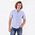 Camisa Tommy Hilfiger Manga Curta Oxford Listrado Azul Claro Regular Fit - Imagem 4