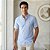 Camisa Tommy Hilfiger Manga Curta Oxford Xadrez Azul Claro Regular Fit - Imagem 3