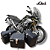 KIT LIVI BAÚS LATERAIS + TOP CASE CENTRAL 43 LITROS COM SUPORTES TRIUMPH TIGER 900! - Imagem 1