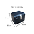 Baú Central Top Case 43 Litros Livi Exclusivo Para Kawasaki Versys x 300 com suporte - Imagem 5