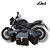 KIT BAÚS LATERAIS LIVI 35L + TOP CASE 43 L BAJAJ DOMINAR 400 COM SUPORTES - Imagem 1