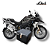 BAÚ CENTRAL TOP CASE 43L BMW R 1200 GS 2013 ACIMA + SUPORTE - Imagem 1