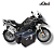 BAÚS LATERAIS LIVI 35L BMW R1200GS/1250GS 2013 ACIMA + SUPORTES - Imagem 1