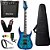 Guitarra Ibanez Grgr221pa Azul + amplificador kit completo - Imagem 1