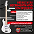 Kit Guitarra Ibanez Grg 131dx Preta escudo vermelho + capa - Imagem 3