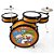 Bateria Infantil Patati Patata Luen Pop PP Laranja 44008PP - Imagem 2