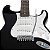 Kit Guitarra Tonante Strato Muriels Preta Amplificador - Imagem 3