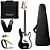 Kit Baixo PHX PBS Preto 4 Cordas Precision Amplificador bss150 - Imagem 1