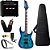 Kit Guitarra Ibanez Grgr221pa Azul Amplificador Borne G30 - Imagem 1