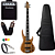 Kit Baixo Phx BS-5 Gn Top V Ativo Cedro + Amplificador - Imagem 1