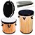 Kit samba percussão completo Pandeiro Repique de mão Rebolo Reco - Imagem 1