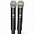 Microfone Sem Fio Dylan Dw-602 Uhf Duplo de Mão profissional - Imagem 8