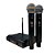 Microfone Sem Fio Dylan Dw-602 Uhf Duplo de Mão profissional - Imagem 9