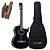 Kit Violão Takamine Gc6 ce Preto tampo sólido Correia Bag - Imagem 1