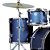 Bateria D One Rocket Dr22 Azul bumbo 22 + ferragens + banco - Imagem 3