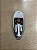 Jack plate Canoa para guitarra Cromado prata 669 Ronsani - Imagem 2