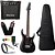 Kit Guitarra Cort x100 Open Pore Black Preta Amplificador - Imagem 1
