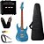 Kit Guitarra Ibanez GRX120SP-MLM Azul 6 cordas Amplificador - Imagem 1
