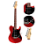 Guitarra Tagima T-930 Vermelha Escala Escura Escudo Preto - Imagem 4