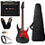 Kit Guitarra Ibanez GRG131DX BKF amplificador Borne Vorax630 - Imagem 1
