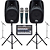 Kit Igreja Pz ProAudio caixas 12 + pedestais Mesa Microfones - Imagem 1
