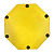 Pad Spanking Balanced Profire 150 E.v.a Amarelo/Preto 15cm - Imagem 3