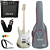 Kit Guitarra Seizi Katana Musashi Champagne Titanium HSS Amplificador - Imagem 1