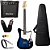 Kit Guitarra Tonante Cecille Azul Corpo Alder Amplificador - Imagem 1