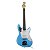 Kit Guitarra Tonante Star Light Azul Corpo Alder Amplificador - Imagem 5