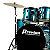 Bateria Premium Dx722 Bl Azul Bumbo 22 Profissional - Imagem 4