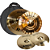 Kit Set pratos Krest Styllus B20 Hihat 14 Crash 16 Ride 20 + Bag - Imagem 1