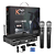 Microfone para igreja Kadosh sem Fio Duplo de mão Uhf Kds-W382M - Imagem 1