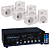 Kit som ambiente receiver Sheldon SA8000 + 6 caixas sp400 branca - Imagem 1