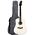Violão Tagima Swell Deluxe Branco folk tampo sólido + bag luxo - Imagem 1